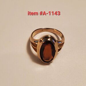 1 Gold Ring, item # A - 1143, wt. 4 grams, size 6.75--7.